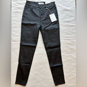 NWT Kancan Autumn Black Coated Skinny Jeans